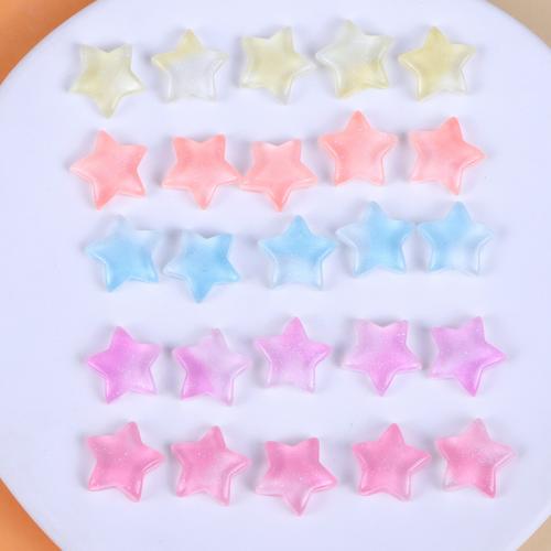 Mobile Phone DIY Decoration Resin Star epoxy gel 18mm Approx Sold By Bag
