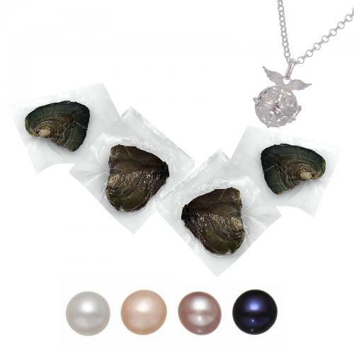 perla d'acquadolce coltivata naturalmente Palla collana Harmony incinta, stili diversi per la scelta, 170x120x30mm, Appross. 4PC/borsa, Venduto da borsa