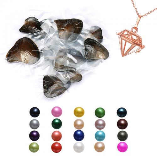 Natürliche kultivierte Süßwasserperlen Schwangere Harmonie-Kugel-Halskette, verschiedene Stile für Wahl, 300x180x70mm, ca. 36PCs/Tasche, verkauft von Tasche