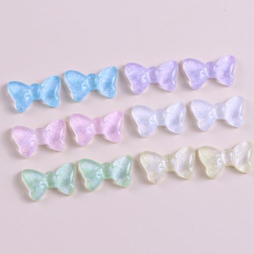 Mobile Phone DIY Decoration, Resin, Bowknot, epoxy gel, more colors for choice, 14x22.50mm, Approx 10PCs/Bag, Sold By Bag