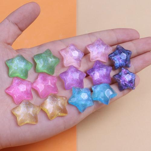 Mobile Phone DIY Decoration Resin Star epoxy gel 21mm Approx Sold By Bag