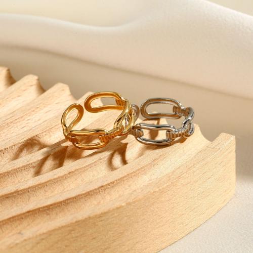 Titantium Steel δάχτυλο του δακτυλίου, Titanium Steel, κοσμήματα μόδας & για τη γυναίκα, περισσότερα χρώματα για την επιλογή, inner diameter 17mm, Sold Με PC