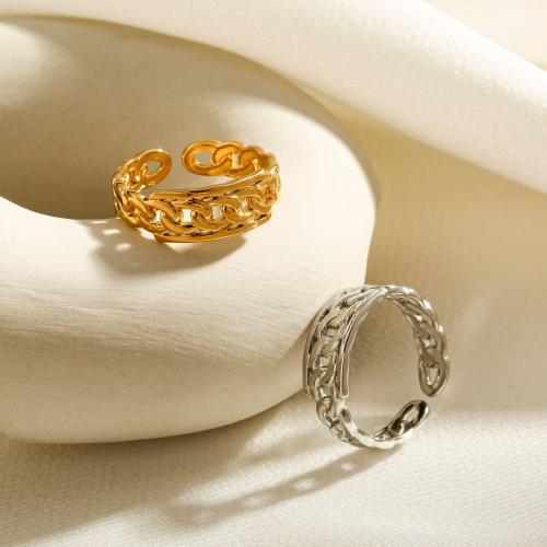 Titan Edelstahl Ringe, Titanstahl, Modeschmuck & für Frau, keine, inner diameter 17mm, verkauft von PC
