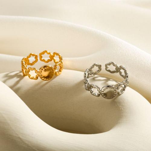 Titanium Čelik Finger Ring, modni nakit & za žene, više boja za izbor, inner diameter 17mm, Prodano By PC
