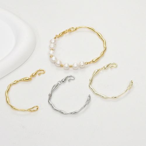 Brass Bracelet Findings, plated, DIY, more colors for choice, nickel, lead & cadmium free, Length:56 cm, Sold By PC