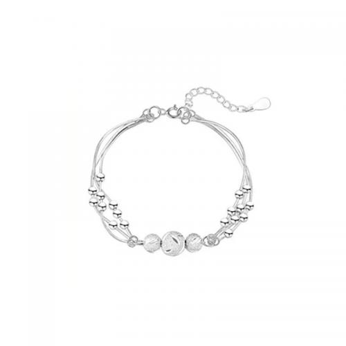925 Sterling Silver Bangle Bracelet, with 5CM extender chain, plated, for woman, silver color, Length:Approx 15 cm, Sold By PC
