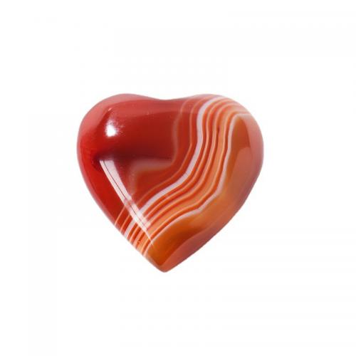 Red Agate Decoration Heart Sold By PC