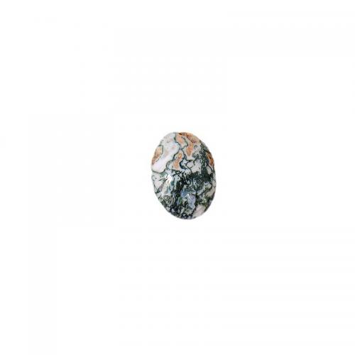 Moss Agate Decoration, Oval, decoration length 60-65mm, Sold By PC