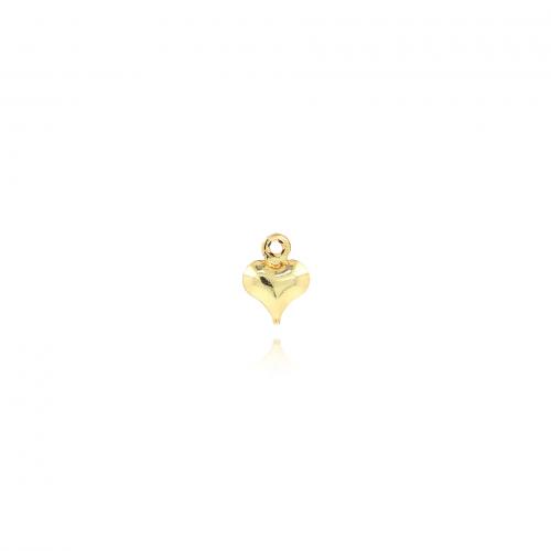 Μενταγιόν Brass Heart, Ορείχαλκος, Καρδιά, 18K επιχρυσωμένο, κοσμήματα μόδας & DIY, νικέλιο, μόλυβδο και κάδμιο ελεύθεροι, 8.50x6.30x3mm, Sold Με PC