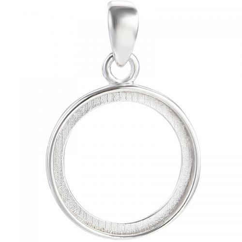 925 Sterling Silver Pendant Setting platinum plated DIY nickel lead & cadmium free Sold By PC