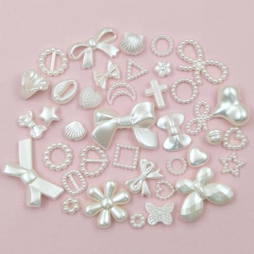Mobile Phone DIY Decoration, Resin, fashion jewelry & different styles for choice & for woman, white, 100PCs/Bag, Sold By Bag