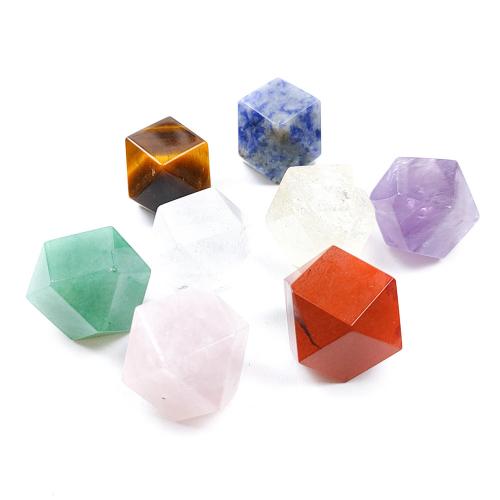 Fashion Decoration Natural Stone Hexagon 18mm Sold By PC