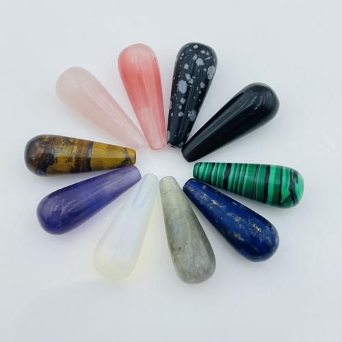 حجر طبيعي خرزة, دمعة, ديي & مواد مختلفة للاختيار, المزيد من الألوان للاختيار, 8x21mm, تباع بواسطة PC