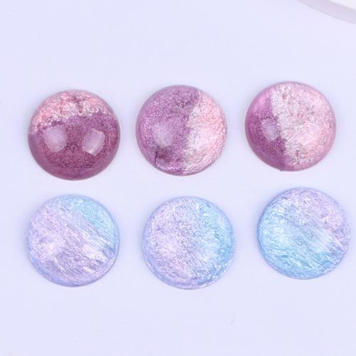 Mobile Phone DIY Decoration Resin Round epoxy gel & two tone 12mm Approx Sold By Bag