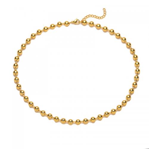 Brass Necklace with 5CM extender chain plated & for woman Length Approx 40 cm Sold By PC