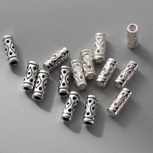 Gioielli Spacer Beads, 925 argento sterlina, DIY, nessuno, 3x8mm, Foro:Appross. 1.8mm, Venduto da PC