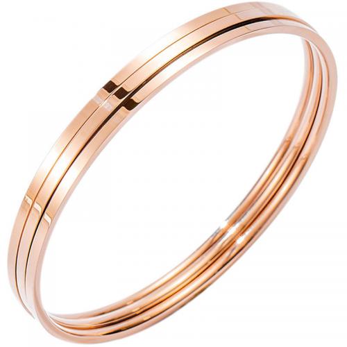 Titanium Steel Bangle plated three pieces & for woman Inner Approx 60mm Sold By Set