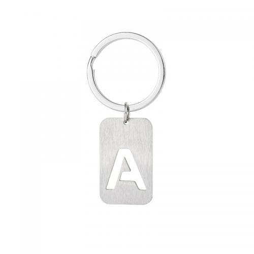 304 Stainless Steel Key Clasp Geometrical Pattern Unisex & with letter pattern & hollow original color Sold By PC