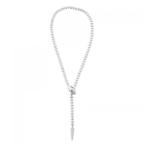 Zinc Alloy Necklace Snake plated fashion jewelry & for woman Length Approx 19.7 Inch Sold By PC