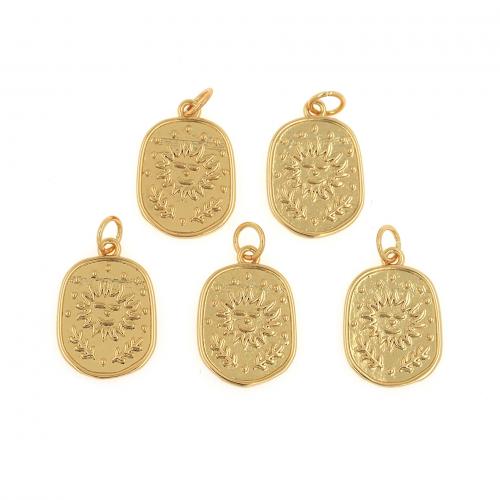 Brass Jewelry Pendants, 18K gold plated, fashion jewelry & DIY, nickel, lead & cadmium free, 13x21.60x1.70mm, Sold By PC