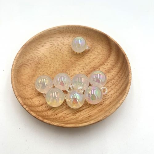 Acrylic Pendants Round UV plating DIY 16mm Approx Sold By Bag