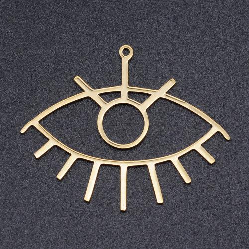 Titanium Steel Pendants, Evil Eye, Vacuum Ion Plating, DIY & different styles for choice, more colors for choice, Approx 10PCs/Bag, Sold By Bag