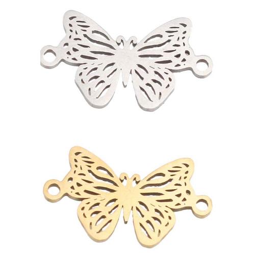 Stainless Steel Connector 304 Stainless Steel Butterfly plated DIY Sold By PC