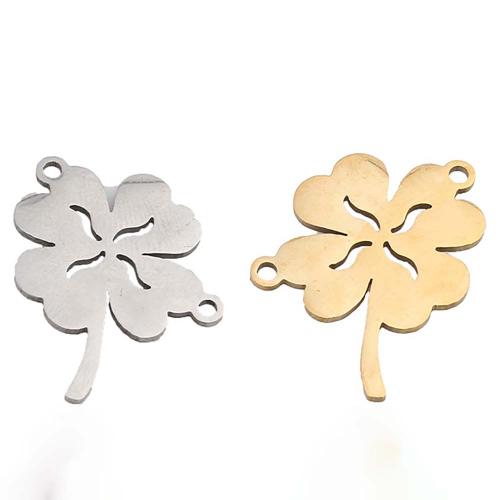 Stainless Steel Connector 304 Stainless Steel Flower plated DIY Sold By PC