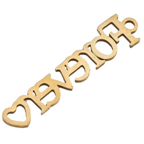 Stainless Steel Connector 304 Stainless Steel Alphabet Letter plated DIY Sold By PC