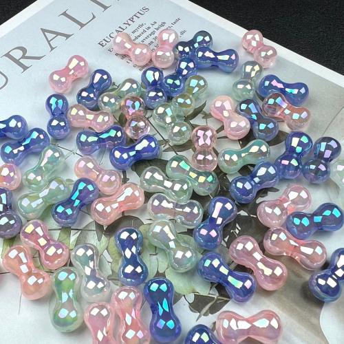 Plated Acrylic Beads, colorful plated, DIY & different size for choice, more colors for choice, Approx 200PCs/Bag, Sold By Bag