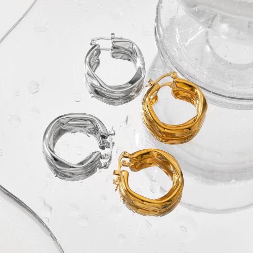 Stainless Steel Lever Back Earring, 304 Stainless Steel, Vacuum Ion Plating, fashion jewelry & for woman, more colors for choice, 29.71x31mm, Sold By Pair