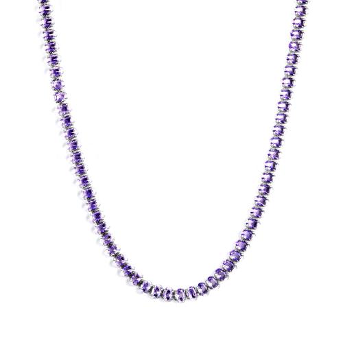 Edelstahl Schmuck Halskette, 304 Edelstahl, mit Verlängerungskettchen von 6cm, Modeschmuck & für Frau & mit Strass, keine, 4x5mm, verkauft per ca. 35 cm Strang