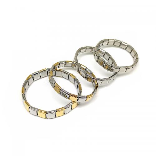 Titanium Steel Bracelet & Bangle plated elastic & Unisex Sold By PC