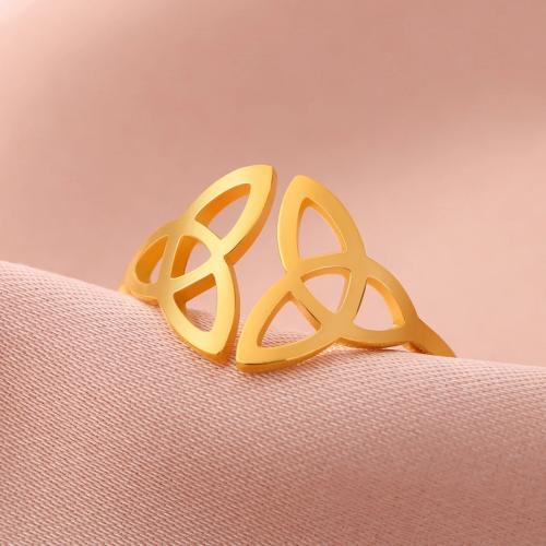 Stainless Steel Finger Ring 304 Stainless Steel plated fashion jewelry & for woman & hollow inner ~20mm Sold By PC