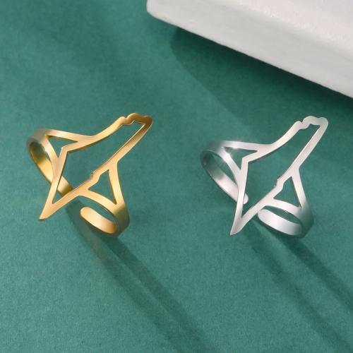 Stainless Steel Finger Ring, 304 Stainless Steel, plated, for woman & hollow, more colors for choice, inner diameter:17~20mm, Sold By PC