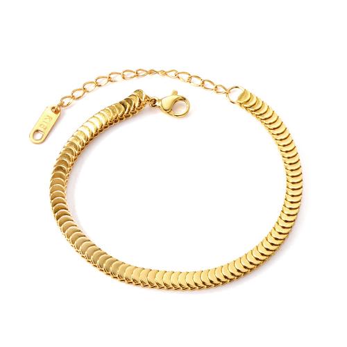 Stainless Steel Jewelry Bracelet, 304 Stainless Steel, gold color plated, fashion jewelry & different styles for choice & for woman, nickel, lead & cadmium free, Sold By PC
