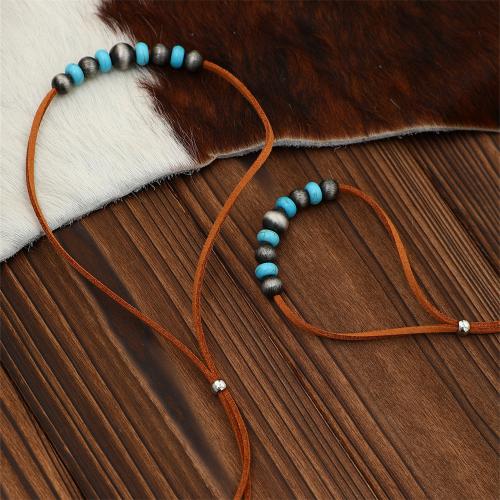 Jewelry Sets Suede with Copper Coated Plastic fashion jewelry & for woman Sold By PC