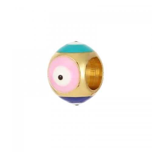 Brass Spacer Bead plated DIY & enamel Sold By PC