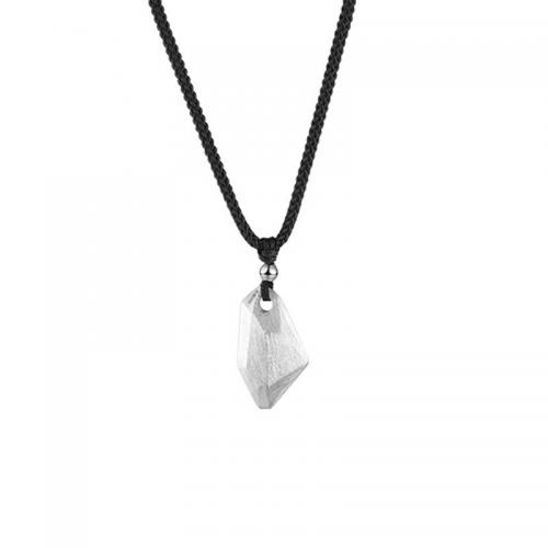 Ожерелья из латуни, Латунь, с Восковой шнур, Другое покрытие, Мужская, черный, длина:Приблизительно 41-50 см, продается PC