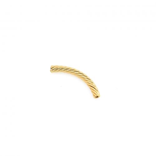 Brass Tube Beads 18K gold plated fashion jewelry & DIY nickel lead & cadmium free Sold By PC