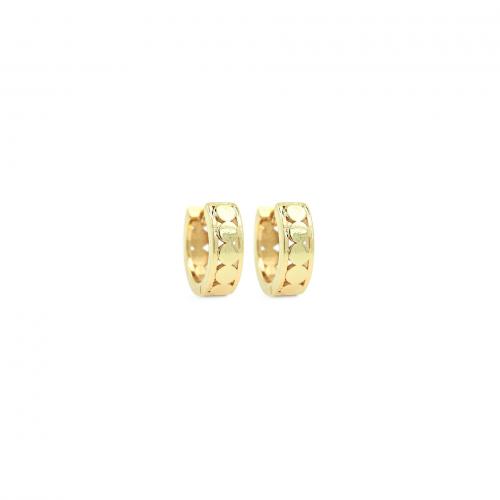 Messing Huggie Hoop Ohrringe, 18K vergoldet, Modeschmuck & für Frau, frei von Nickel, Blei & Kadmium, 12x13.50x4.30mm, verkauft von Paar