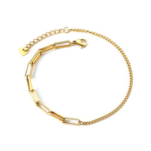 Stainless Steel Anklet 304 Stainless Steel with 6cm 3cm extender chain fashion jewelry & for woman golden Sold Per Approx 21 cm Strand