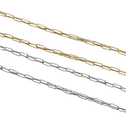 Rozsdamentes acélból készült ékszerek Chain, 304 rozsdamentes acél, különböző hosszúságú választás & DIY, több színt a választás, 0.80mm, Által értékesített Bag