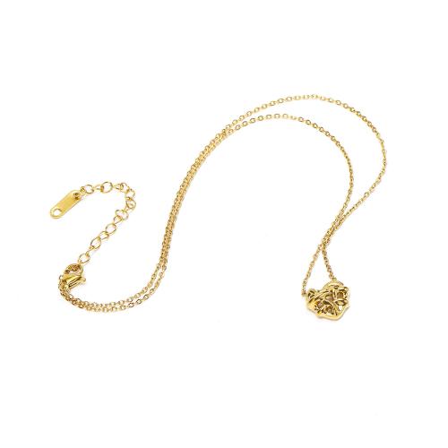 Titanstahl Halskette, Herz, 18K vergoldet, Modeschmuck & für Frau & hohl, frei von Nickel, Blei & Kadmium, pendant:13x12mm, Länge:ca. 210-500 cm, verkauft von PC