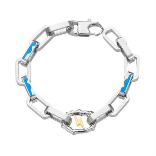 Titanium Steel Bracelet & Bangle, polished, Unisex & different size for choice & enamel, original color, Sold By PC