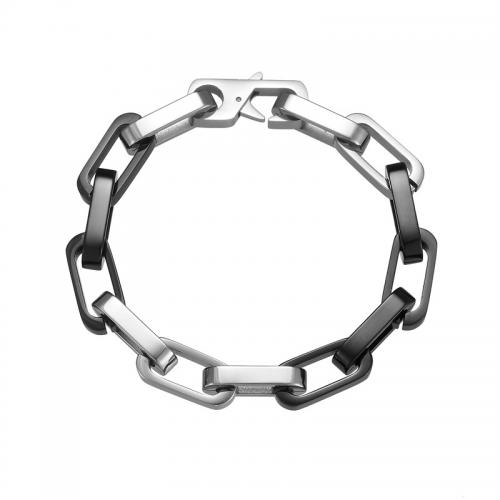 Stainless Steel Jewelry Bracelet 304 Stainless Steel plated Unisex Length Approx 22 cm Sold By PC