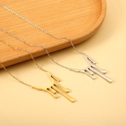 Stainless Steel Jewelry Necklace, 304 Stainless Steel, with 5cm extender chain, Vacuum Ion Plating, fashion jewelry & for woman, more colors for choice, 23x38.80mm, Sold Per Approx 45 cm Strand