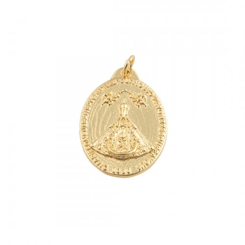 Brass Jewelry Pendants, fashion jewelry & Unisex, golden, nickel, lead & cadmium free, 25x18mm, Sold By PC