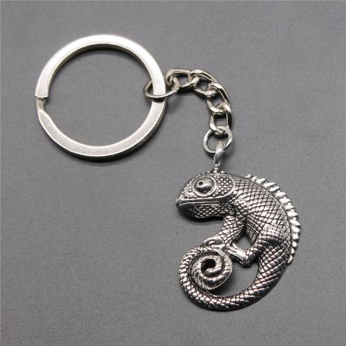 Zinc Alloy Key Clasp with Iron Lizard plated fashion jewelry nickel lead & cadmium free Sold By PC