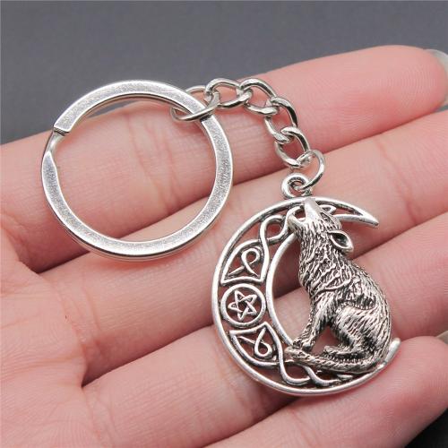 Zinc Alloy Key Clasp with Iron Moon plated fashion jewelry nickel lead & cadmium free Sold By PC